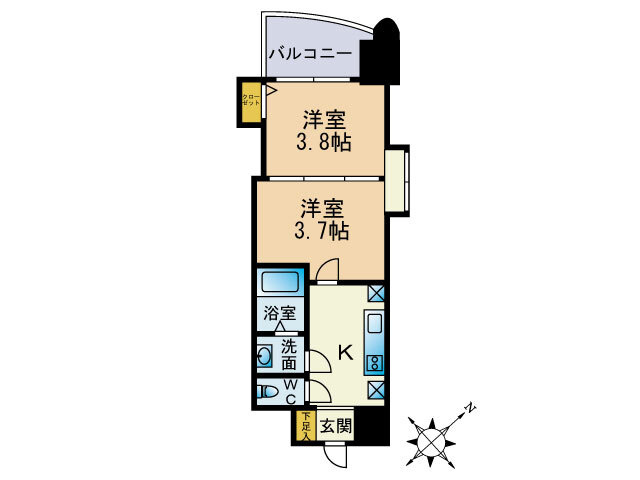 【間取り】 | アリビオ博多駅北