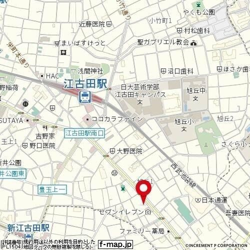 グリーンビレッジ旭丘の地図