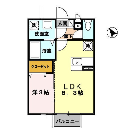 ベアーレ高屋敷の間取り
