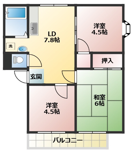 ヴァンクールの間取り