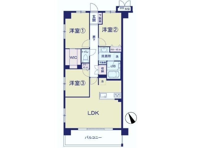 プレシス多摩永山レヴィエの間取り