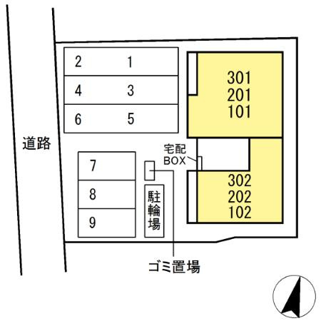 シャルレーヌの区画図