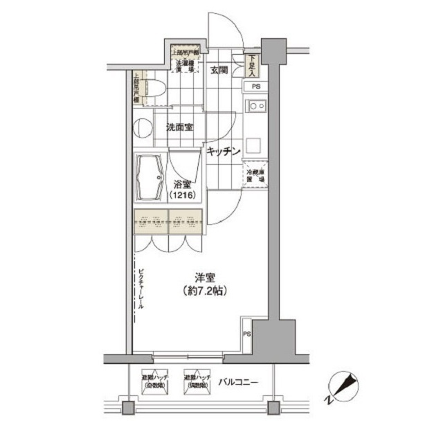 パークハビオ渋谷の間取り