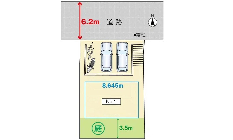 安佐南区相田７丁目の土地図