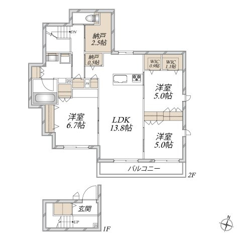 レジデンス芽の間取り