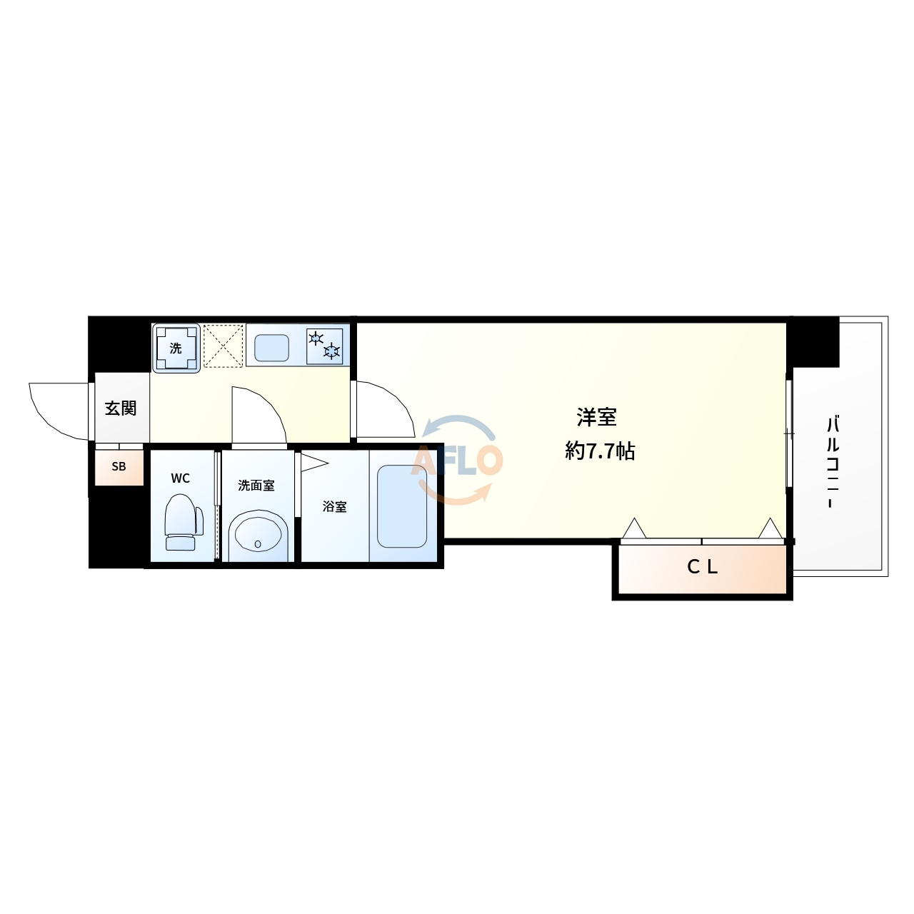 Luxe新大阪1の間取り|Luxe新大阪I　　間取り