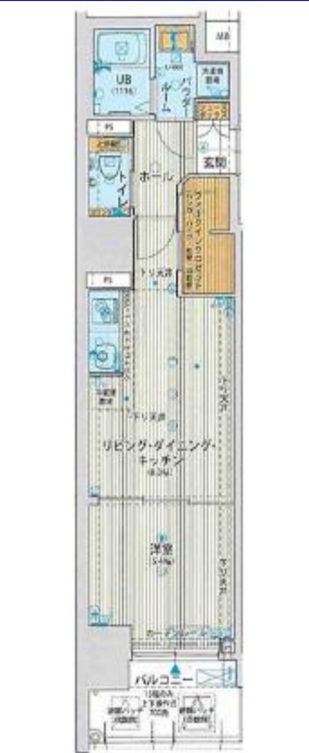大阪市西区江戸堀２丁目の賃貸マンションの間取り