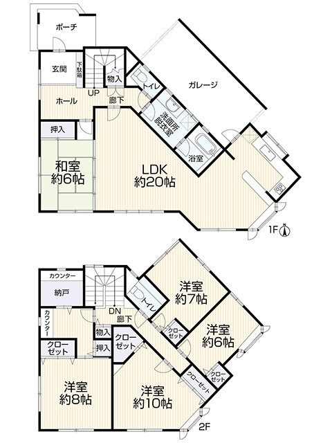 廿日市市阿品台5丁目　中古一戸建ての間取り