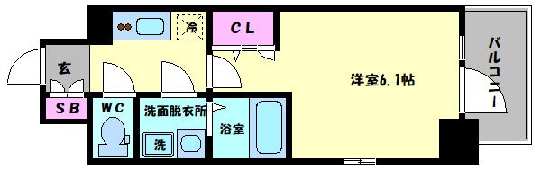エスリードレジデンス大阪本町の間取り|エスリードレジデンス大阪本町　間取り