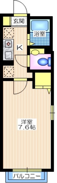 セリジェの間取り|南東向き日当り良好　ゆとりの洋室７．６帖