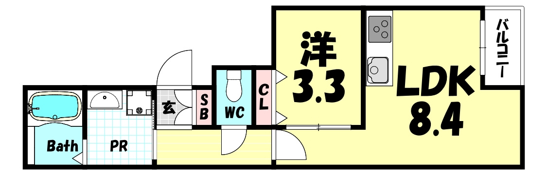 GRID神戸脇浜の間取り