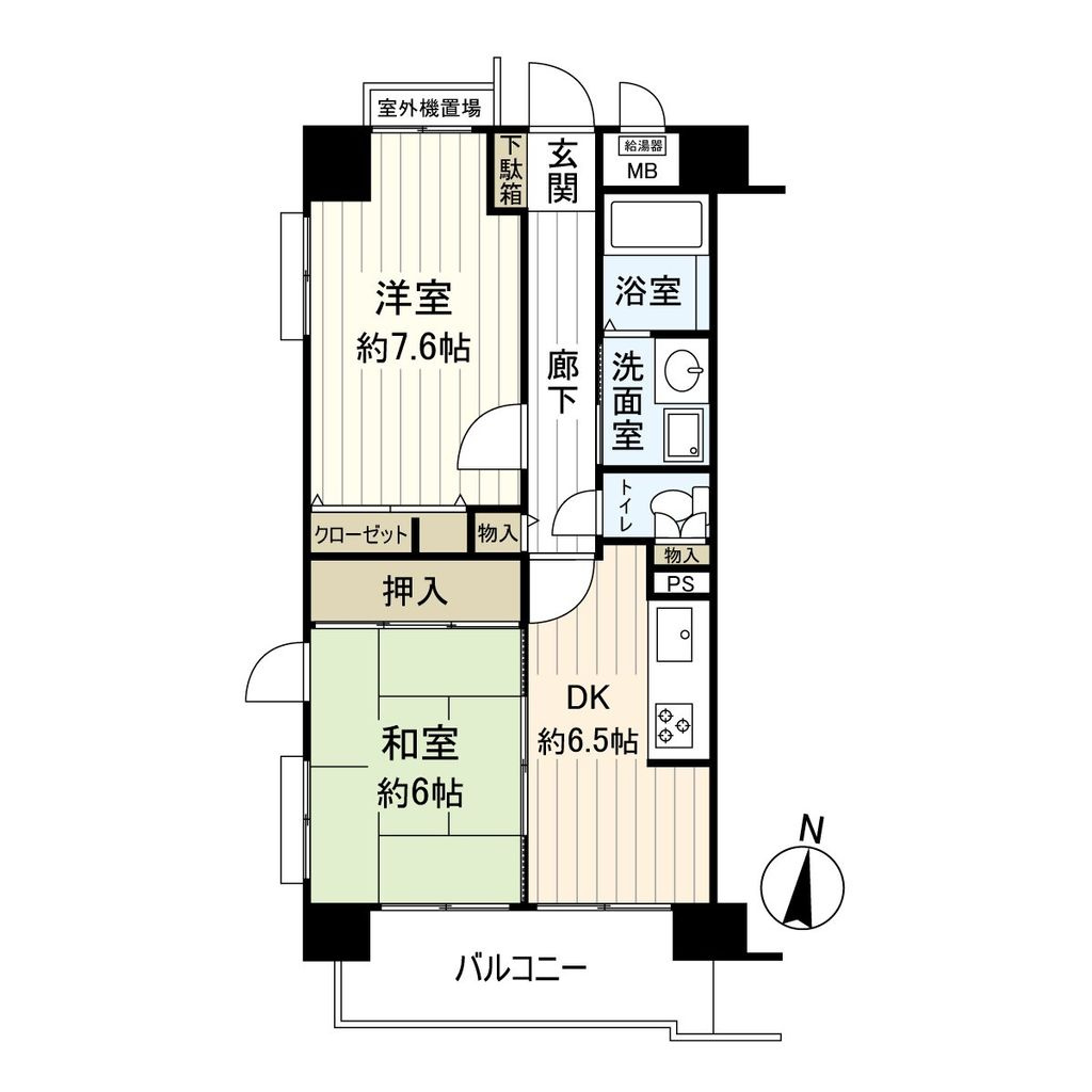 エスポワール北昭和の間取り