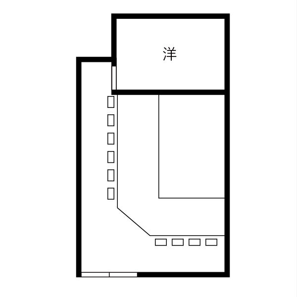 大阪市住之江区北加賀屋１丁目の店舗一部の間取り