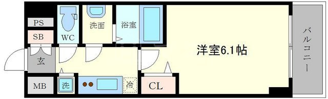 プレサンス京町堀ノースの間取り