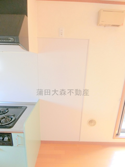 醍醐ハイツのキッチン|冷蔵庫置き場