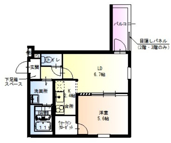 フジパレス清水丘V番館の間取り|フジパレス清水丘V番館　間取り