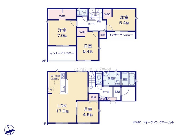 仲介手数料無料）江南市鹿子島町第四の間取り