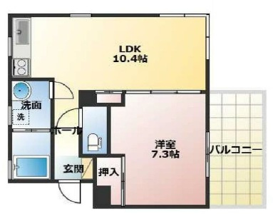 ヴィラ神仙寺の間取り