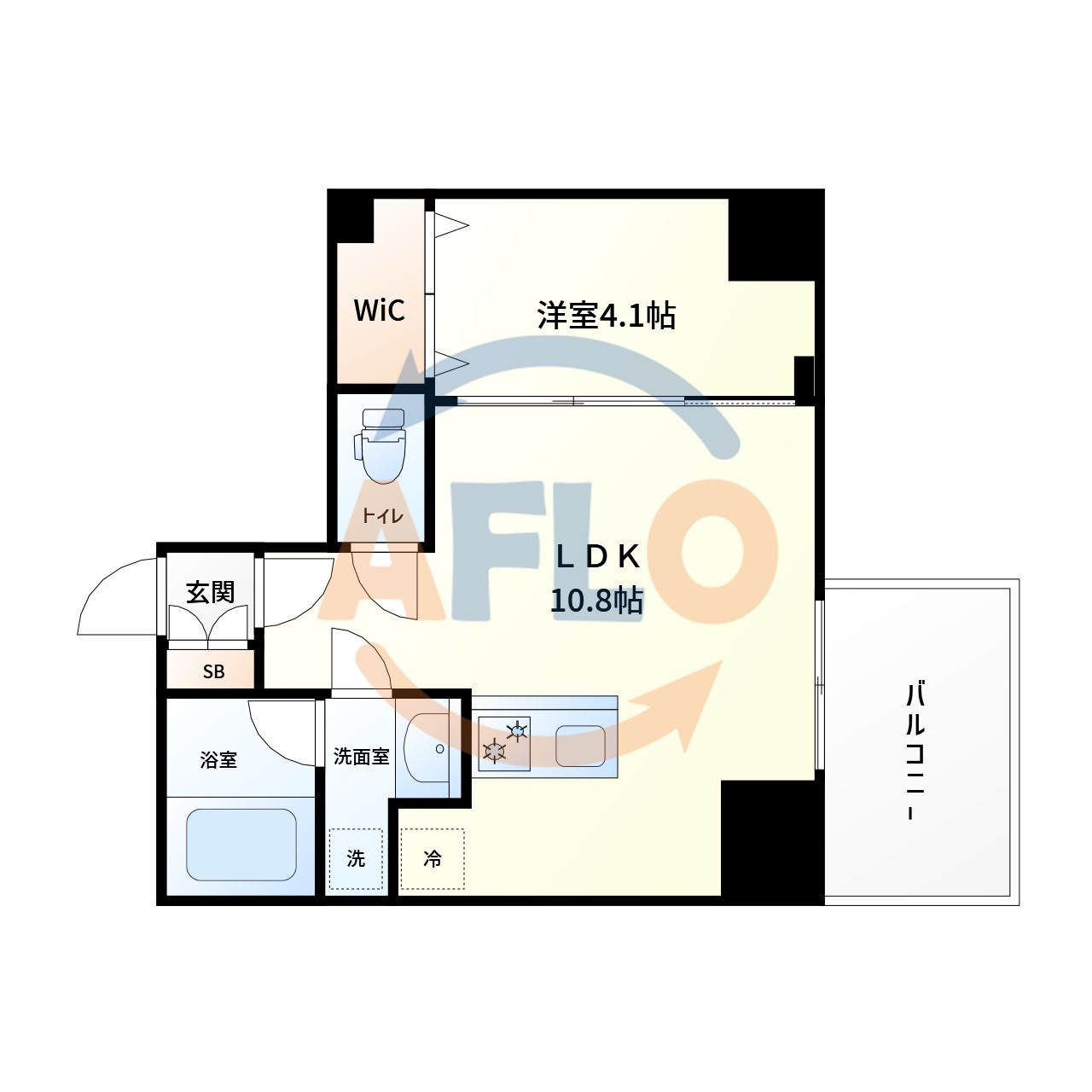 ブエナビスタ阿波座タワー　明治小学校区の間取り|ブエナビスタ阿波座タワー　間取り