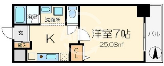 willDo難波wIの間取り|willDo難波wⅠ　ひろびろ室内