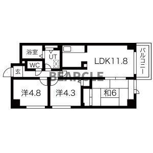 【間取り】 | パインフィールド吉祥院