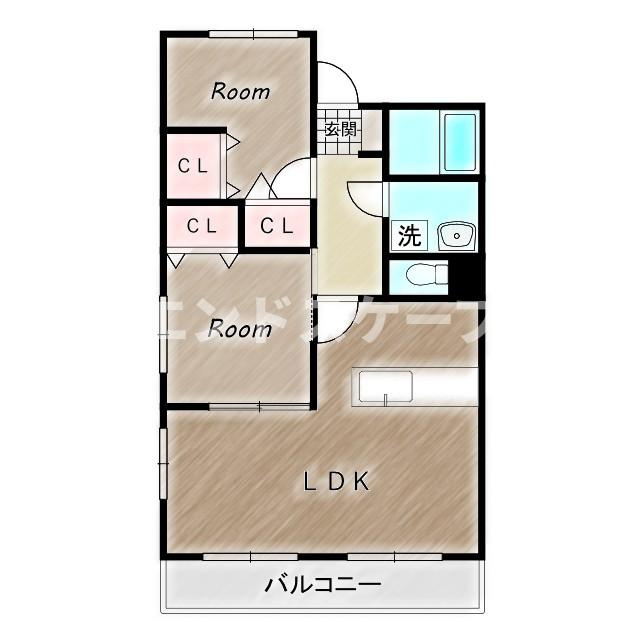 第３桜ハイツの間取り|高崎、前橋のお部屋探しはエンドスケープまで！お客様の理想お聞かせ下さい♪
