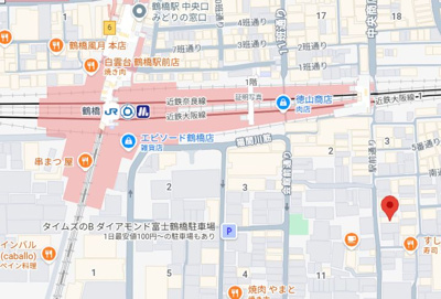 【地図】 | 大阪市生野区鶴橋２丁目旅館 