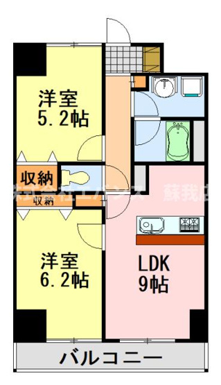 【間取り】 | ウィルテラス千葉中央