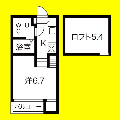 Lino holomua壱番館　名古屋市賃貸　仲介手数料無料の間取り