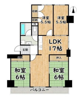 【間取り】 | ☆藤和しらさぎハイタウンA棟