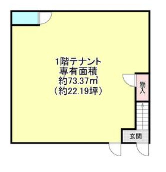 湖南市水戸町の事務所の間取り