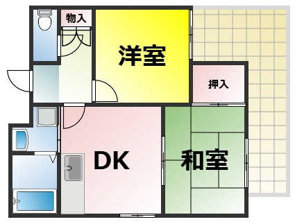【間取り】 | レクシア九条 仲介手数料無料
