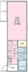 清瀬市松山２丁目のアパートの間取り