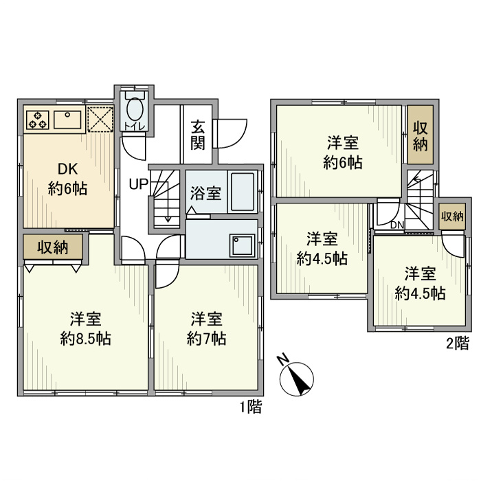 北入曽戸建の間取り