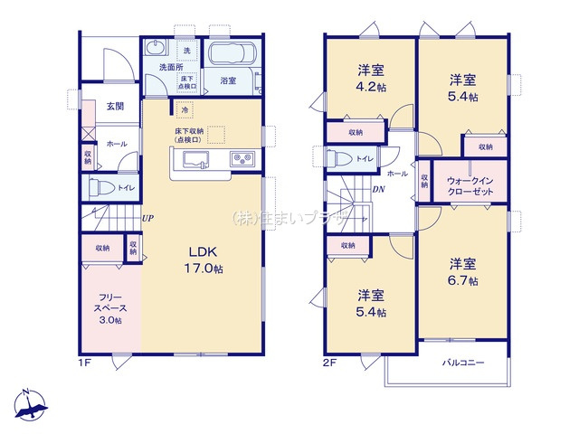 仲介手数料無料）江南市小杁町の間取り