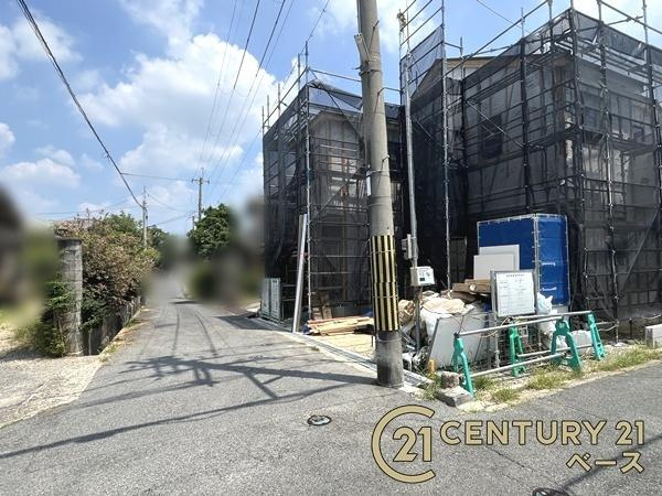 リナージュ北郡山町 ／新築一戸建の前面道路含む現地写真|■現地撮影写真■ 前面道路は４ｍ以上！