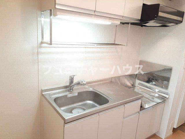 パティオスカイⅧのキッチン|コンパクトなキッチンで掃除もラクラク