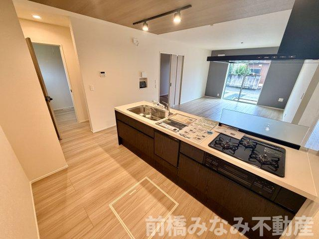 【新築平屋】前橋市下石倉町　限定１棟　リナージュ　新築建売のキッチン|キッチンです