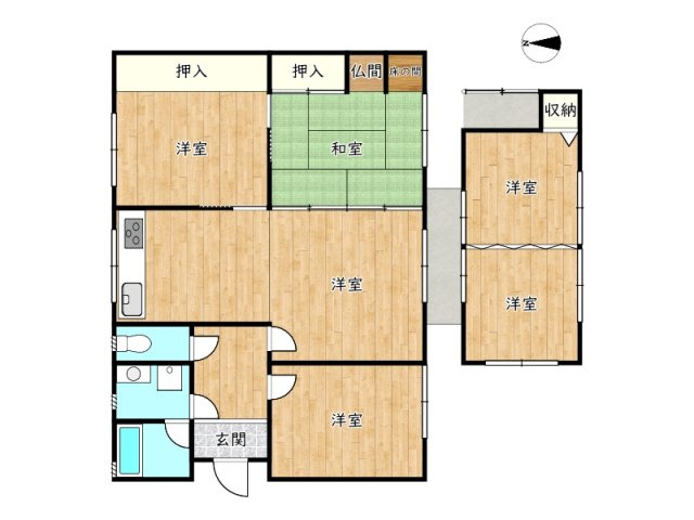 【間取り】 | 静かなエリアの平屋中古住宅／姫路市緑台1丁目