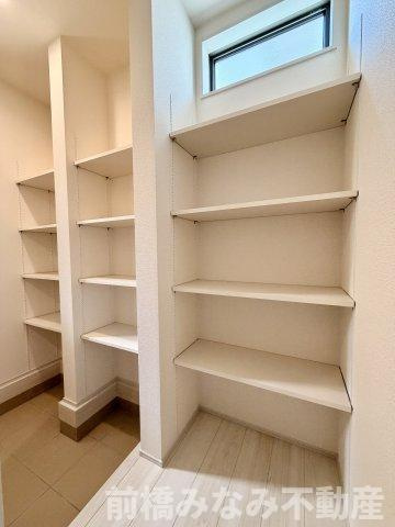 【新築】前橋市富士見町時沢第3　７号棟(全１１棟)　クリエートの家　新築建売分譲の収納|収納豊富です