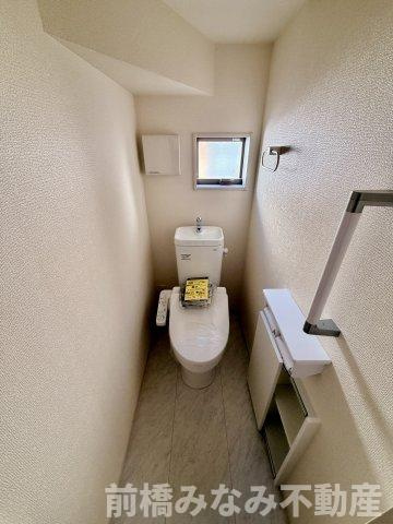 【新築】前橋市富士見町時沢第3　７号棟(全１１棟)　クリエートの家　新築建売分譲のトイレ|コンパクトで使いやすいトイレです