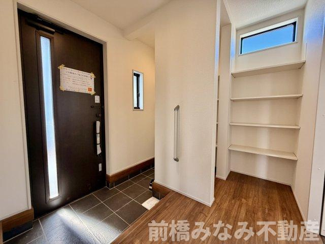 【新築】前橋市富士見町時沢第3　１号棟(全１１棟)　クリエートの家　新築建売分譲の玄関|シンプルで使いやすい玄関です