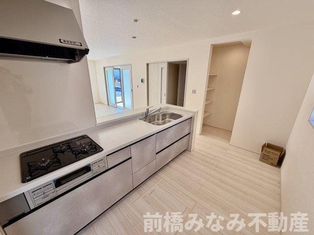 【新築】前橋市富士見町時沢第3　９号棟(全１１棟)　クリエートの家　新築建売分譲のキッチン|お料理しやすいキッチンです