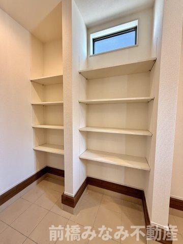 【新築】前橋市富士見町時沢第3　１０号棟(全１１棟)　クリエートの家　新築建売分譲の収納|大きなスペースがあり、収納には困りません