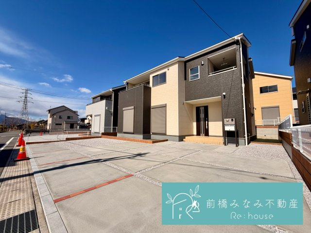 【新築】前橋市富士見町時沢第3　１０号棟(全１１棟)　クリエートの家　新築建売分譲の外観|建物外観を気になさる方へ、見た目の良い物件です