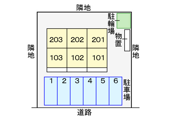 ハイムダイⅢの区画図