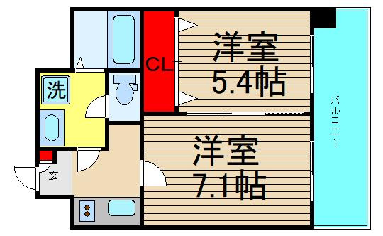 COCORO-EASTの間取り