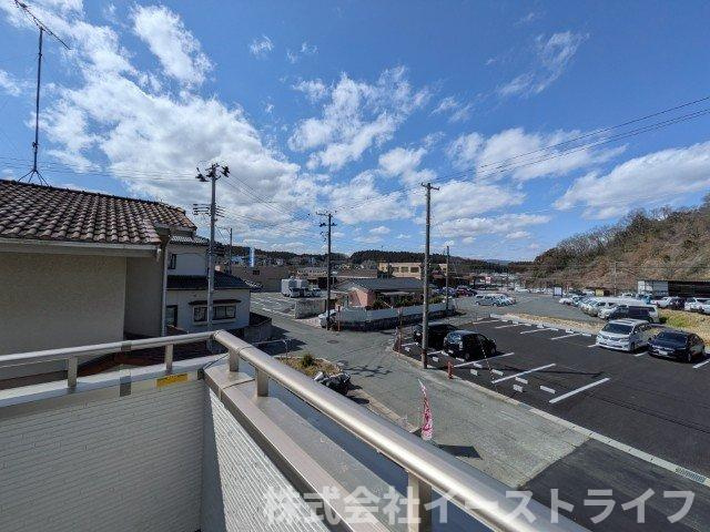【新築戸建】　いわき市自由ヶ丘3期　長期優良住宅　全1棟の展望|バルコニーからの眺望です