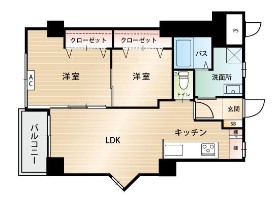 【間取り】 | 愛宕山ハイリビング☆仲介手数料無料☆