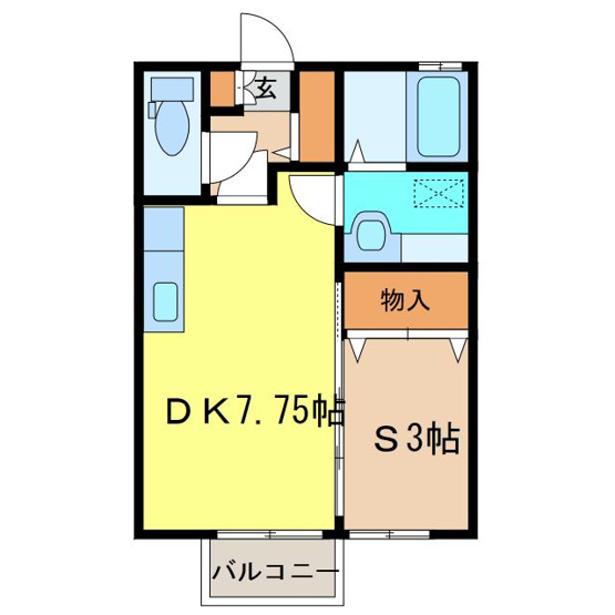 【間取り】 | フェアリークリスタルⅠ